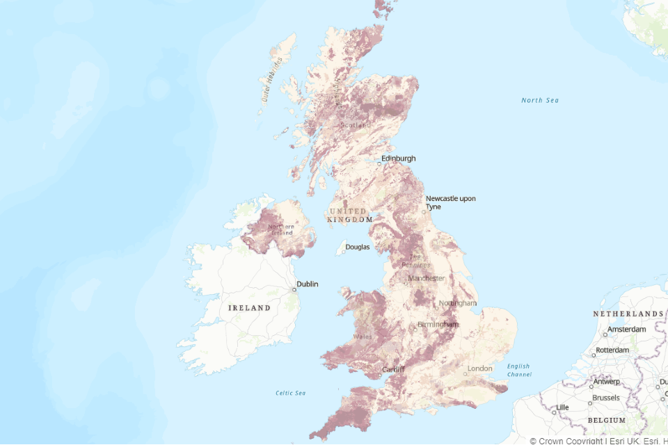 United Kingdom Radon Map